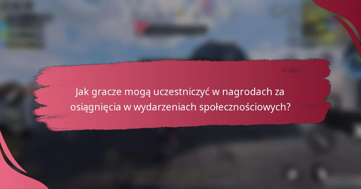 Jak gracze mogą uczestniczyć w nagrodach za osiągnięcia w wydarzeniach społecznościowych?